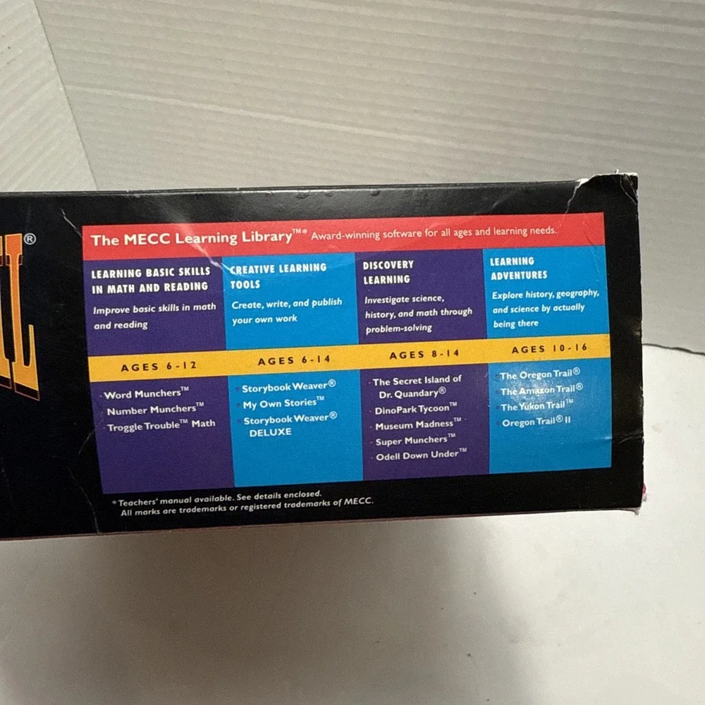 Vintage Oregon Trail II CD-ROM for PC Or Macintosh MECC (1994) With Box‎ & VHS